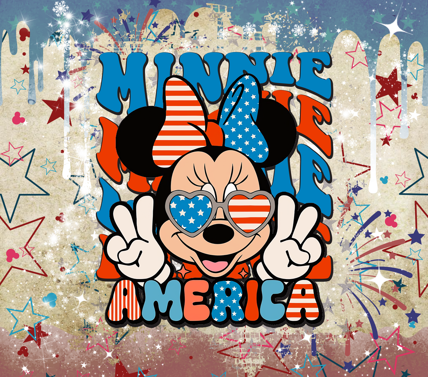 Patriotic Girl Mouse